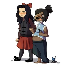 Kid Asami and Korra 