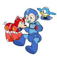 A Diapered Mega man