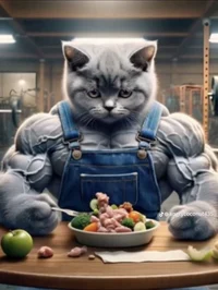 Gato musculoso
