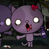 Pink zombie cat 