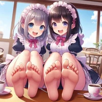 Maid girls Feet