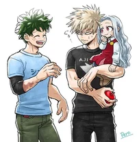 Izuku and katsuki 