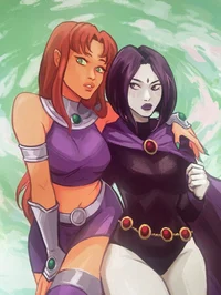 Raven and Starfire 