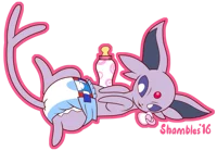 A Diapered Espeon
