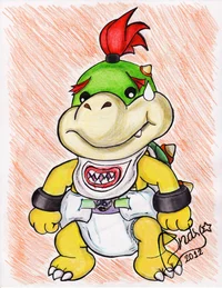 A Diapered Bowser JR