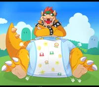 A Diapered Bowser