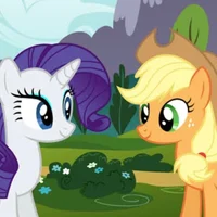 Rarity and Applejack