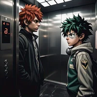 Bakugou y Deku 