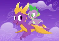Spike meets Spyro