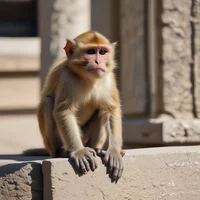 Small monkey servant