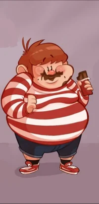 Obese American Boy