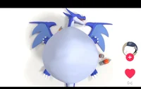Blue Charizard vore