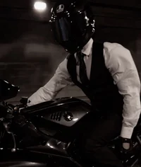 Suited Motorist