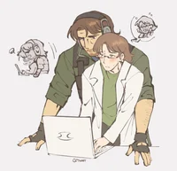 Otacon and Snake 