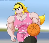 Grim muscled Mandy