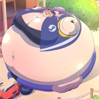 Inflated steam girl