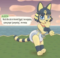 A Diapered Ankha