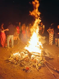 High school bonfire