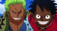 Black zoro and luffy