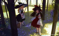 Reimu and Marisa