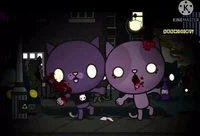 Zombie cat siblings