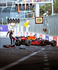 F1 crash