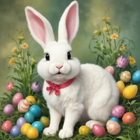 Holly Easter Bunny 