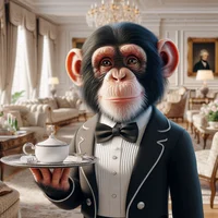 Chimpanzee butler