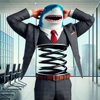 Business man shark