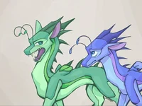 Luna and Blue