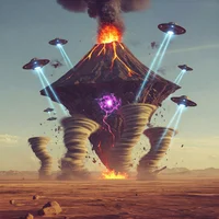 Volcano-Tornado-UFO