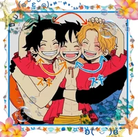 Ace Sabo and Luffy 