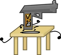 A Gun On A Table