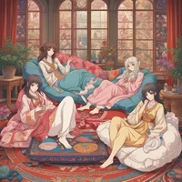 Harem of giantesses