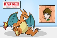 Grim Charizard plush