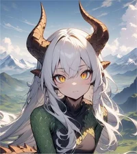 Chica dragón gigante