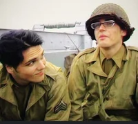 Mikey and Gerard Way