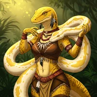 Lizard Snake Charmer