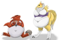 Guilmon and Renamon