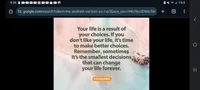 The choices we make 