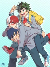 Izuku Shoto and Iida