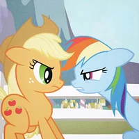 AJ and Rainbow Dash