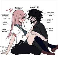 Flirty gf x Puppy Bf