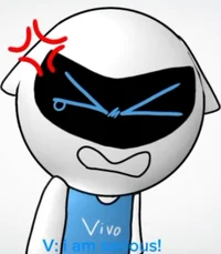 Vivo mascot angry 2
