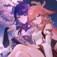 Ei and Yae Miko
