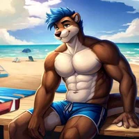 Hot Otter Surfer