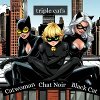 Triple cats purrty