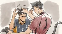 Daichi and Kuroo 