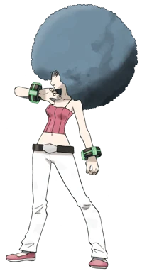 Sabrina with an afro