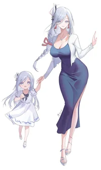 Wife and daughter